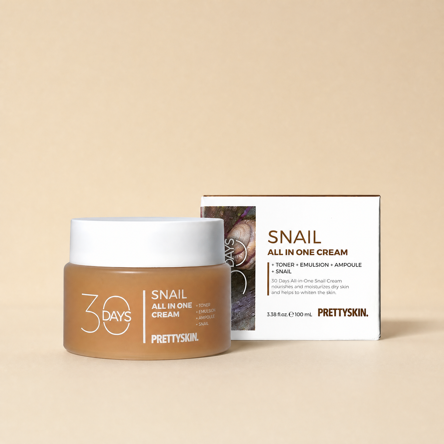 PRETTYSKIN 30 Days All-in-One Snail Cream 100ml