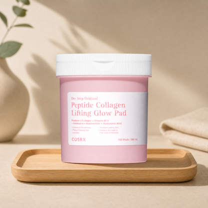 COSRX One Step Original
Peptide Collagen
Lifting Glow Pad 300ml/100ea
